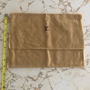 Louis Vuitton Dust Bag Tan Cotton Storage Bag Authentic LV